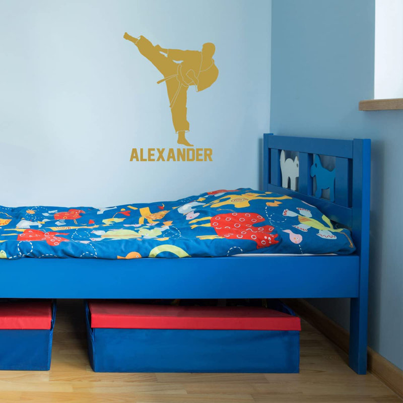 Adhésif décoratif trinité karaté personnalisé pour enfants Trinx - CS100, Or, H 18 po x l 14 po