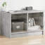 TV Cabinet with Glass Doors 68x37x42 cm-1792746193