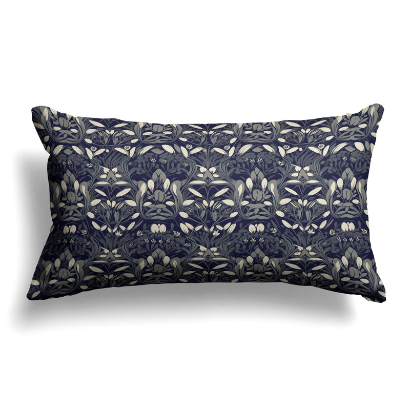 Coussin Petal, Bleu / Beige