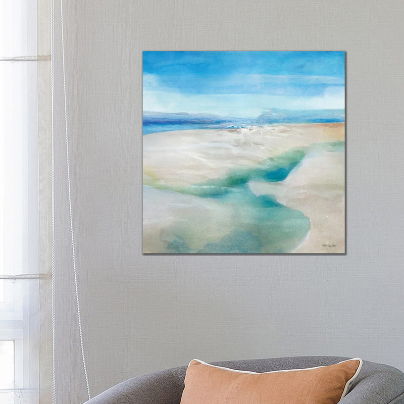 Cool Waters II by Stellar Design Studio - Painting on Canvas, Wrapped Canvas, 66.04 cm H x 66.04 cm W x 1.91 cm D