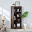 Grande armoire de rangement à porte de grange avec tablettes réglables pour un décor campagnard rustique et une organisation efficace-368083832