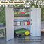 Outdoor Cabinet, Garage Storage Cabinet, Rust Proof Resin Garden Equipment Storage