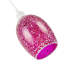 Vibrant Crackle Mosaic Glass Pendant Lighting Shade In Strong Magenta By 