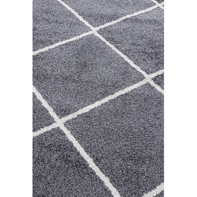 Sarjun Geometric Machine Made Indoor / Outdoor Area Rug