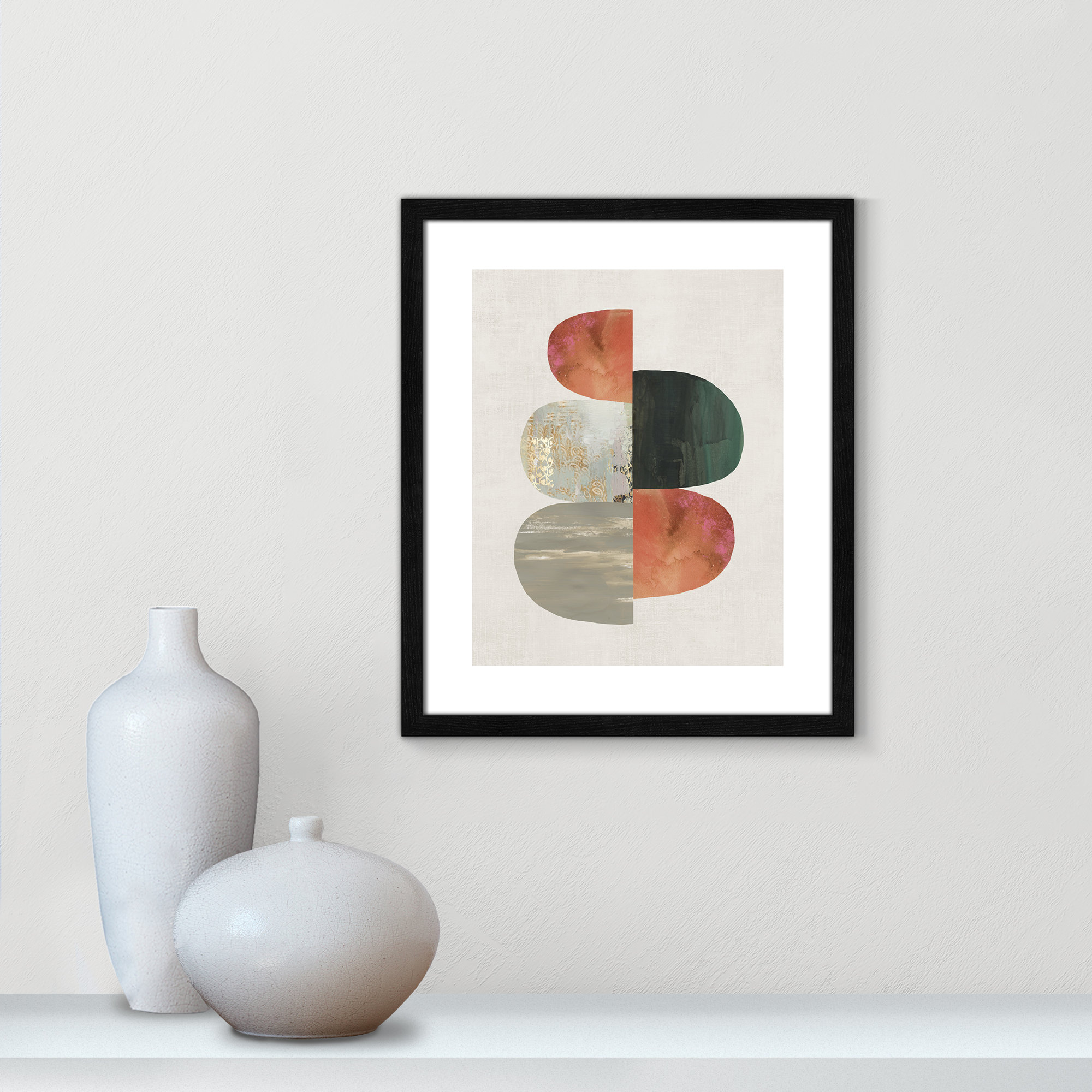 Evolving Energy II by Tom Reeves - Print, 19" H x 16" W, Black, Framed Print