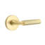 Emtek Select Privacy Interior Mortise w/ Disk Rosette & R-Bar Stem, Straight Knurled Lever-195953576-195953577