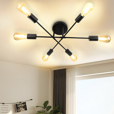 Plafonnier semi-encastré 6 lumières 15,94 po Alexeia