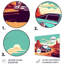 Transportation Wall Decor on Metal