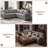 Abramson L-Shaped Corduroy Sectional Pull-Out Sofa Bed-1646452160