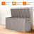 75 Gallon Resin Deck Box, Lockable Patio Outdoor Storage Box For Patio Garden-Gray-122071059
