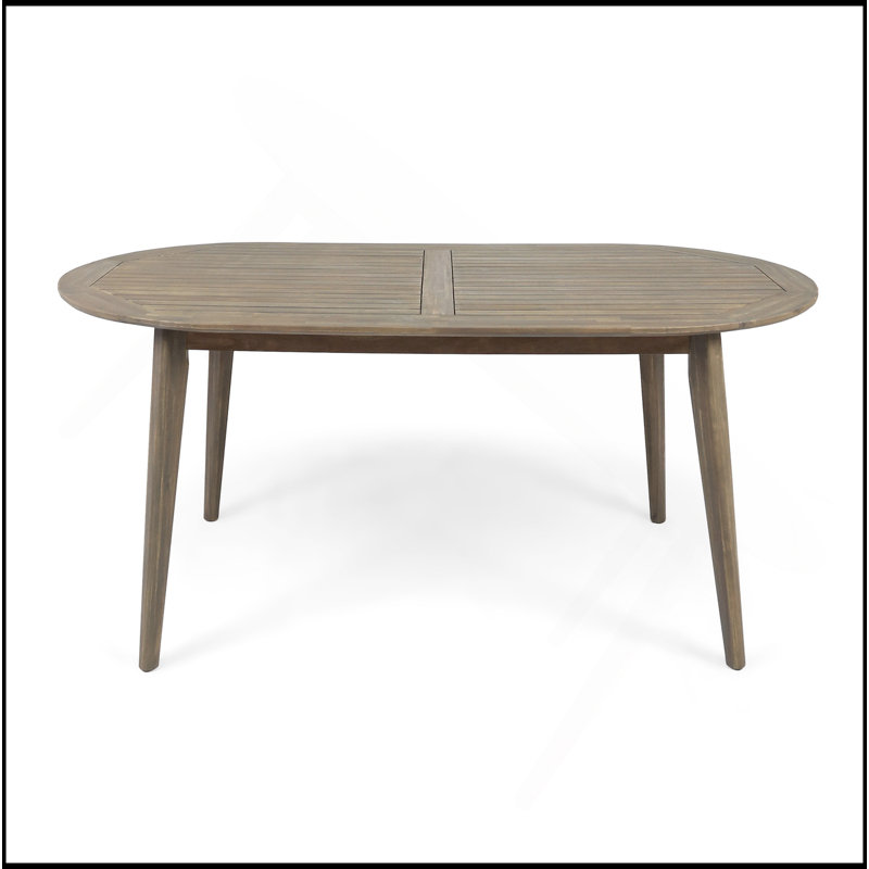 Table basse d'extérieur 71 pouces STAMFORD avec matériaux résistants aux intempéries et conception spacieuse pour des rassemblements élégants