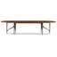 Carrier And Company Oval Walnut Wood Dining Table