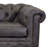 Sirvon 95" Genuine Leather Rolled Arm Chesterfield Sofa-19113516