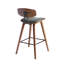 Chaise de bar 29 po en similicuir et fer à dossier bas 29 po