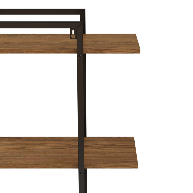 Iron,Wood Floating Shelf