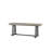 verett Farmhouse Dining Bench – Rustic Brown & Charcoal Gray