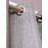 Decorative Grommet Curtains, 360 GSM Poly Cotton Jacquard Fabric, Plain Solid Textured, Light Gray, 48" x 63", Set of 2 Panel-982951358-982951346