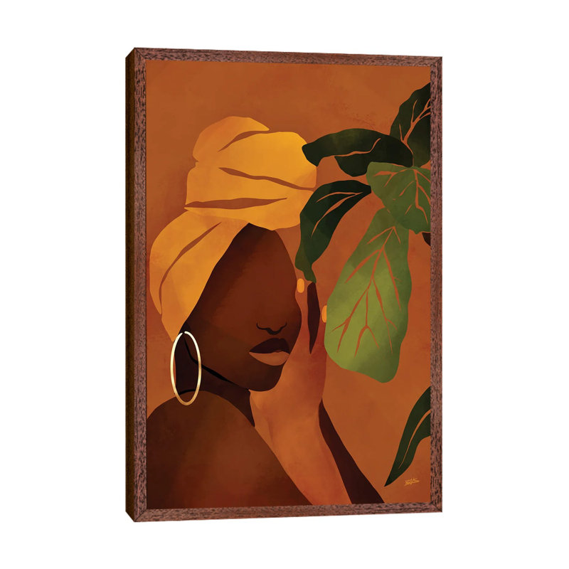 August by Bria Nicole - Print on Canvas, 101.6 cm H x 66.04 cm W, Classic Brown Wood Framed