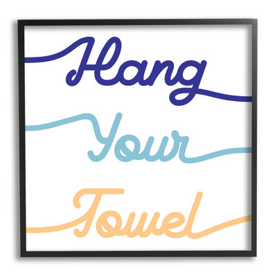 "Hang your serviettes", art mural sur toile tendue par Daphne Polselli