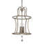Luminaire suspendu cylindrique de style lanterne à 4 lumières Zoe