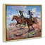 Vastly Outnumbered Cowboys Black Framed Floater Canvas Wall Art, design by Jack Sorenson-540607148-540286920