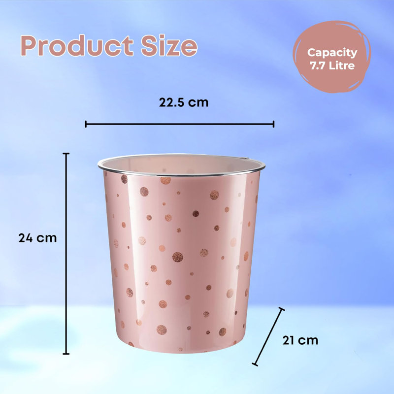 Odino Plastic Open Waste Bin - 7.7L