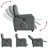  Electric Massage Recliner Chair Dark Grey-1103809107