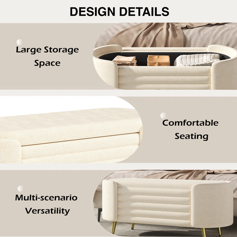 Repose-pieds Modern, Beige