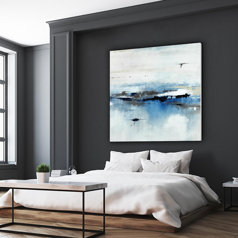 «Meeting Oceans on Canvas» par Daleno, reproduction d'art, H 72 po x l 72 po x P 1,5 po