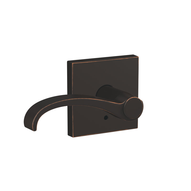 Custom Whitney Non-Turning Lever with Collins Trim, Aged Bronze