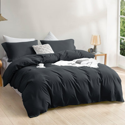 Luxury 4-Piece Microfiber Duvet Cover Complete Set