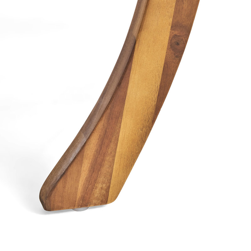 Table de salle à manger d'extérieur en bois d'acacia, Teck