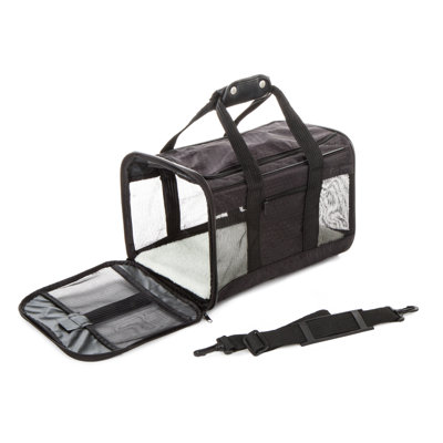 Sherpa To Go Travel Pet Carrier, Black, Medium