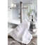 Porte-serviettes pour comptoir - Porte-serviettes élégant en argent, porte-serviettes sur pied en résine durable, parfait pour la salle de bain, la douche ou la cuisine
