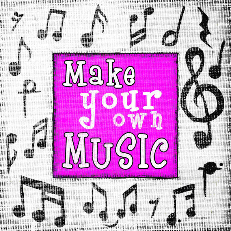 «Make Music 2», impression sur toile tendue, L 20 po x H 20 po
