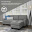 Canapé modulaire à méridienne rembourré Aliciana-72274025