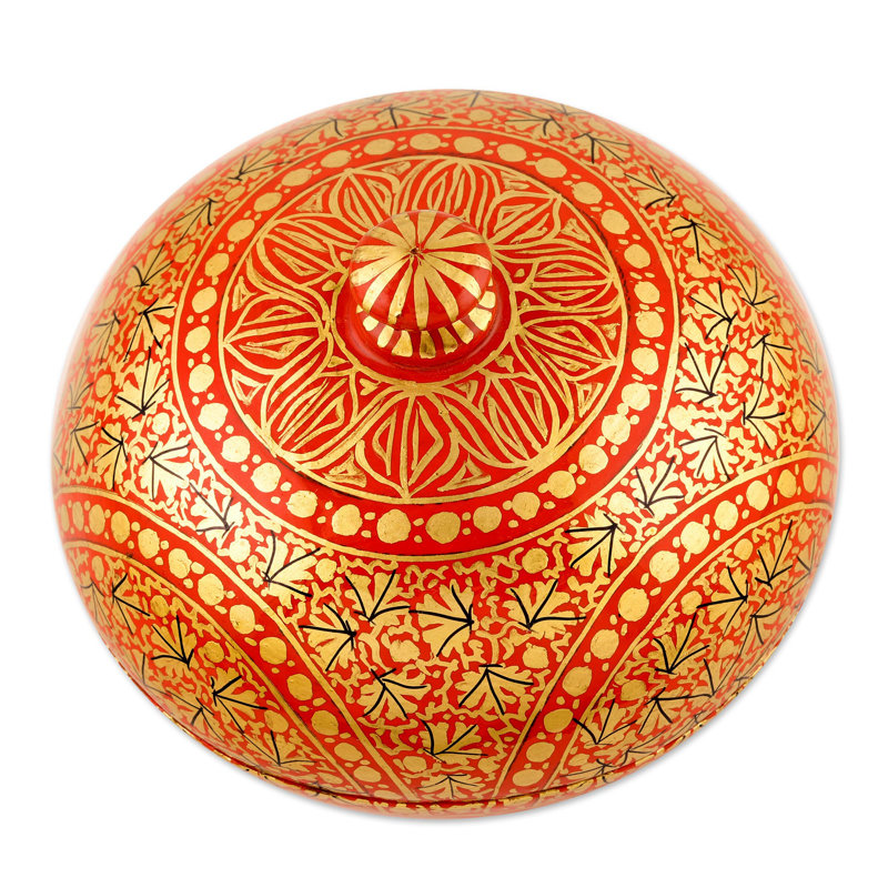 Boîte décorative faite à la main ascendance Cachemire