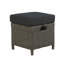 Wicker Outdoor Lounge Chair with Ottoman