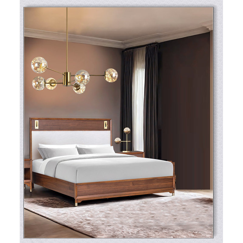 Mobilier de chambre à coucher Mid-Century, Grand lit