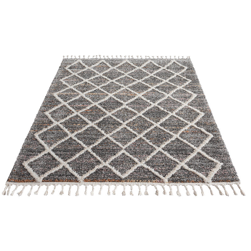 Shipp Lozenge Pattern Area Rug, Rectangle 120 x 170cm
