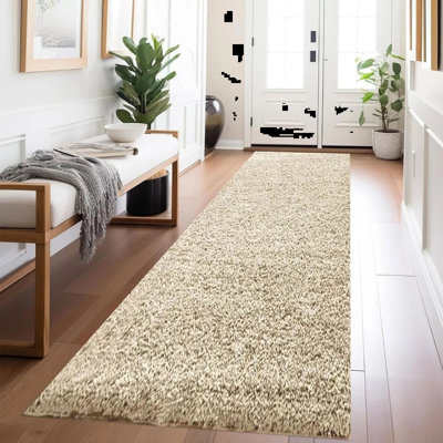 Solid Colour Shag Area Rug