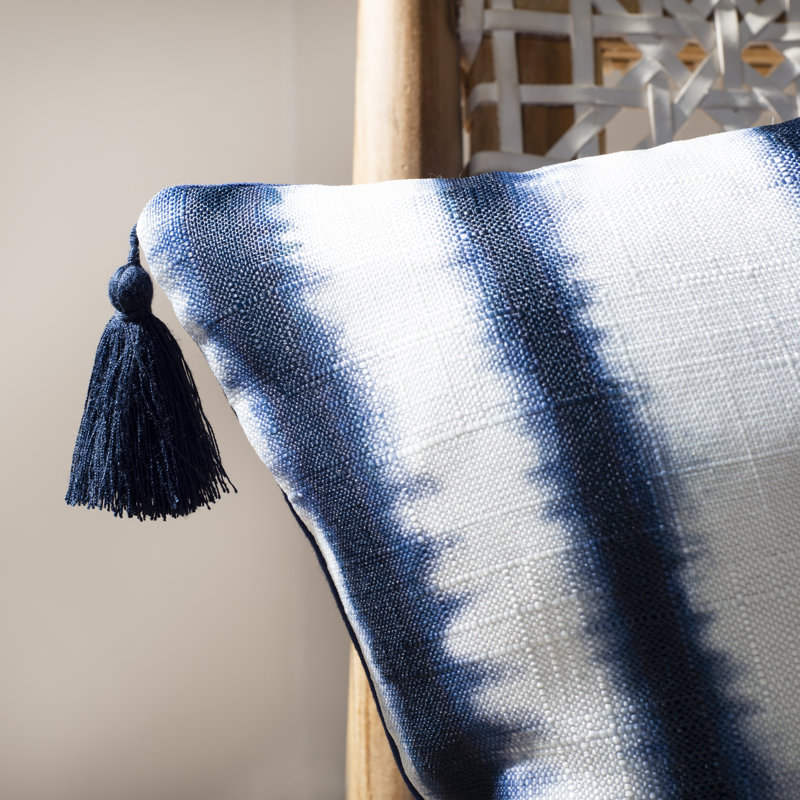 Cassia Tassels Reversible Throw Pillow