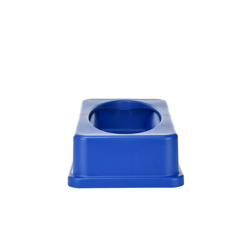 Couvercle pivotant à deux poubelles 23 gallons, Bleu