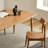 Vintage cherry wood table set-106224426