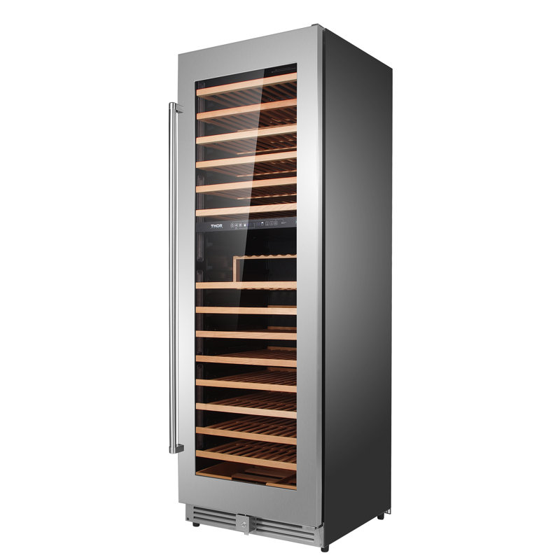 Thor Kitchen Dual Zone 26.3'' 162 Bottle Wine Refrigerator with Reversible Door