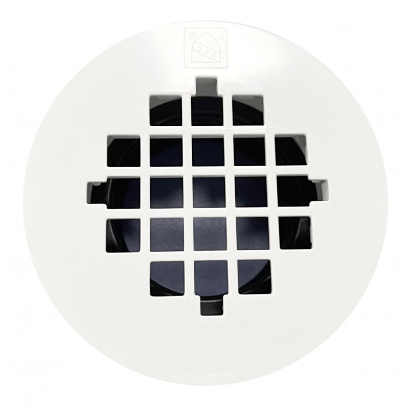 Drain de douche en ABS 2 pouces, Blanc