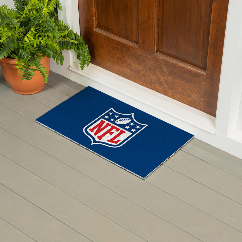 Tapis en PVC pleine couleur, 16 po x 28 po, logo NFL