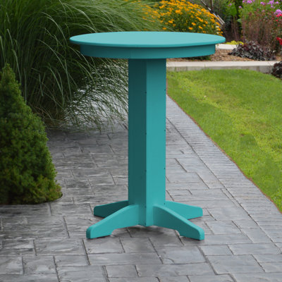 Nettie Round Outdoor Bar Table Yes ,