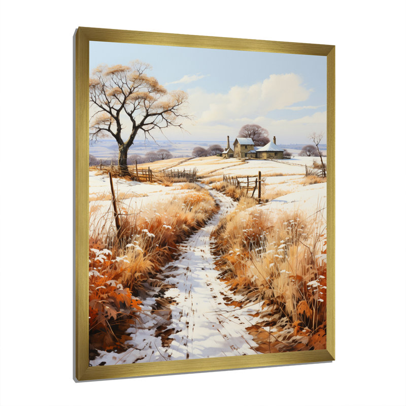 «Countryside The Homestead This I», reproduction d'art sur toile, H 20 po x l 12 po x P 1 po, Or