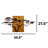 Hand-Painted Decorative Wooden Wall Accessory, 56.7 x 27.6 x 1.2 inches | 100% Solid Wood (Thickness: 1.2 inches) & Durable Metal (Thickness: 0.06 inches) | Unique Design with Natural Variations for Home Décor-191894476